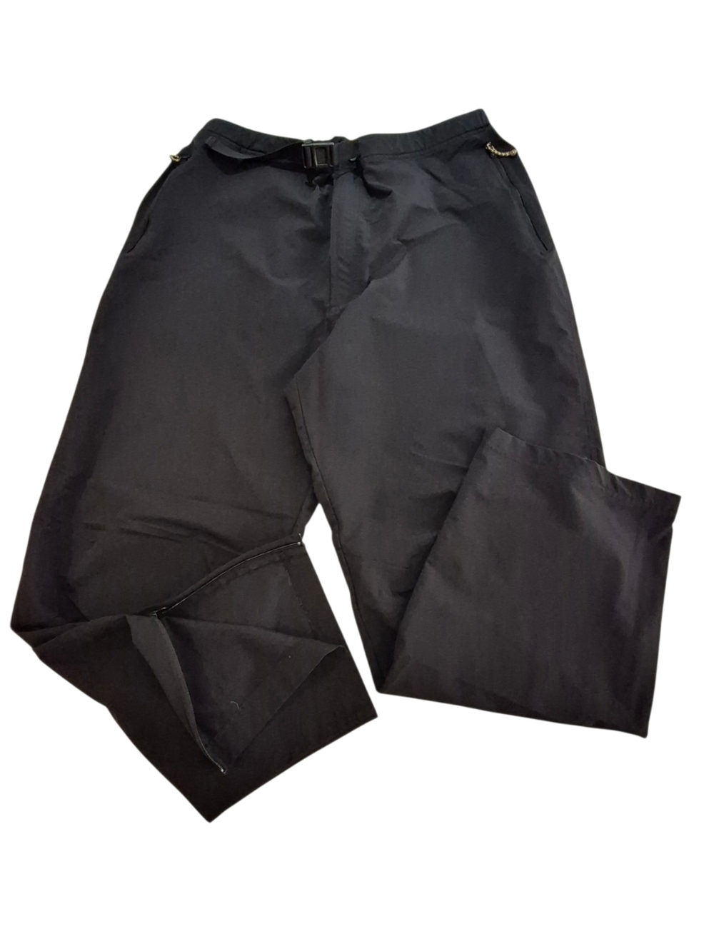 Cabelas Nylon Belted Hiking Pants Black Lightweight Stretch Outdoors Mens 3XLT